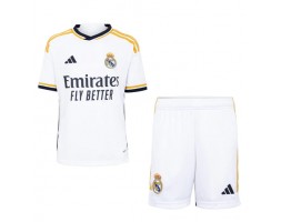 Real Madrid kläder Barn 2023-24 Hemmatröja Kortärmad (+ korta byxor)